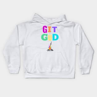 Git Gud (On White) Kids Hoodie